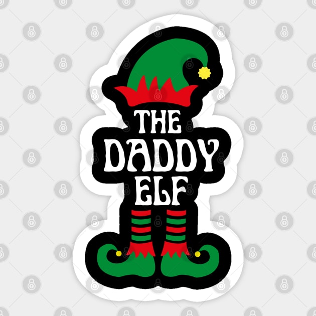 THE DADDY ELF Sticker by ZhacoyDesignz